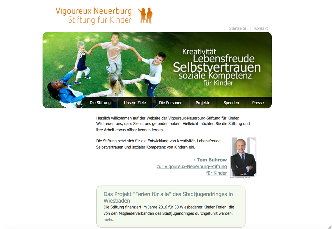 Vigoureux-Neuerburg-Stiftung Website